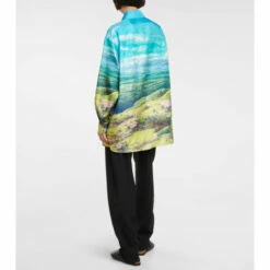 Loewe X Howl's Moving Castle Printed Oversized Silk Shirt -Loewe Shop unnamed file 23