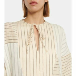 Loewe Patchwork Linen-blend Midi Dress -Loewe Shop unnamed file 2383