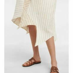 Loewe Patchwork Linen-blend Midi Dress -Loewe Shop unnamed file 2384