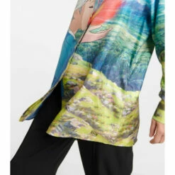 Loewe X Howl's Moving Castle Printed Oversized Silk Shirt -Loewe Shop unnamed file 24