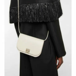 Loewe Goya Accordion Leather Clutch