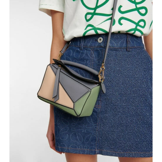 Loewe Puzzle Mini Leather Shoulder Bag 1 Loewe Puzzle Mini Leather Shoulder Bag
