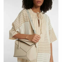 Loewe Anagram Leather-trimmed Bag Strap