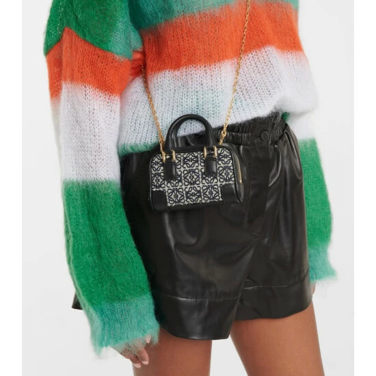 Loewe Amazona Nano Jacquard And Leather Tote 1 Loewe Amazona Nano Jacquard And Leather Tote