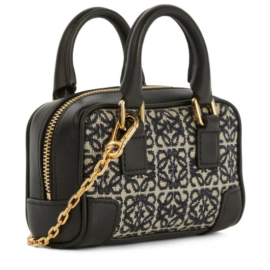 Loewe Amazona Nano Jacquard And Leather Tote 3 Loewe Amazona Nano Jacquard And Leather Tote - Image 3