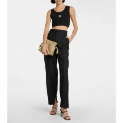 Loewe Anagram Jersey Crop Top