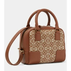 Loewe Amazona 19 Square Jacquard And Leather Tote 6 Loewe Amazona 19 Square Jacquard And Leather Tote -Loewe Shop unnamed file 2494