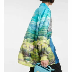 Loewe X Howl's Moving Castle Printed Oversized Silk Shirt -Loewe Shop unnamed file 25