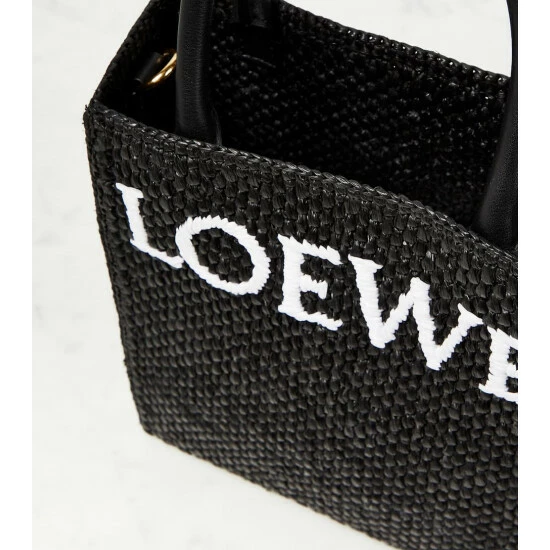 Loewe Leather-trimmed Raffia Tote Bag 2 Loewe Leather-trimmed Raffia Tote Bag - Image 2
