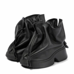 Loewe Flamenco Leather Wedge Ankle Boots 9 Loewe Flamenco Leather Wedge Ankle Boots -Loewe Shop unnamed file 264