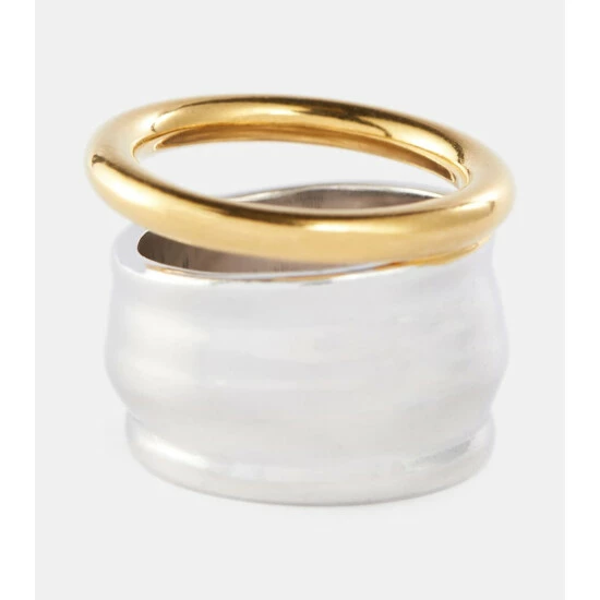 Loewe Stacked Sterling Silver Ring 4 Loewe Stacked Sterling Silver Ring - Image 4
