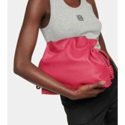Loewe Flamenco Leather Clutch Bag