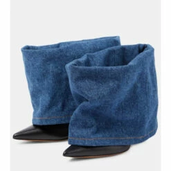 Loewe Denim And Leather Ankle Boots 8 Loewe Denim And Leather Ankle Boots -Loewe Shop unnamed file 2664