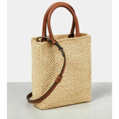Loewe Leather-trimmed Raffia Tote Bag -Loewe Shop unnamed file 269