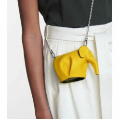Loewe Elephant Nano Leather Pouch