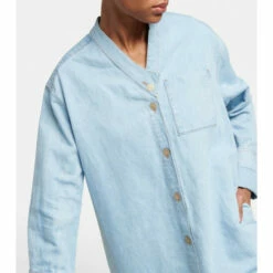 Loewe Asymmetric Denim Shirt Dress -Loewe Shop unnamed file 290