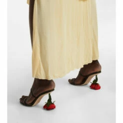 Loewe Rose Leather Mules -Loewe Shop unnamed file 2938