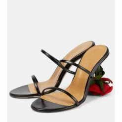 Loewe Rose Leather Mules -Loewe Shop unnamed file 2939