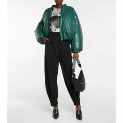 Loewe Padded Leather Bomber Jacket