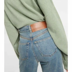 Loewe Anagram High-rise Cropped Jeans 8 Loewe Anagram High-rise Cropped Jeans -Loewe Shop unnamed file 3070