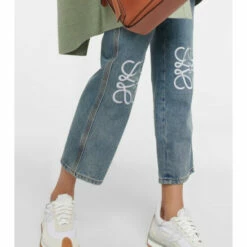 Loewe Anagram High-rise Cropped Jeans 9 Loewe Anagram High-rise Cropped Jeans -Loewe Shop unnamed file 3071