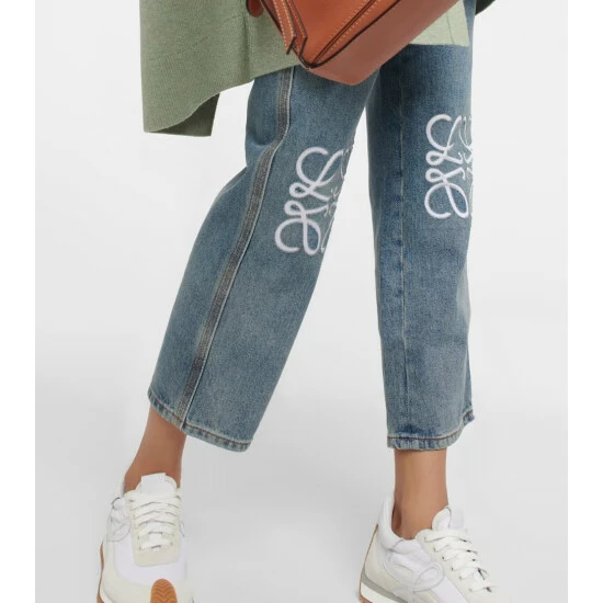Loewe Anagram High-rise Cropped Jeans 5 Loewe Anagram High-rise Cropped Jeans - Image 5