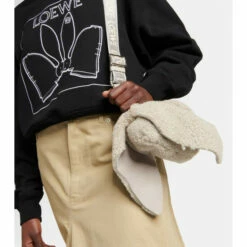 Loewe Bunny Small Shearling Shoulder Bag