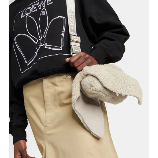 Loewe Bunny Small Shearling Shoulder Bag 1 Loewe Bunny Small Shearling Shoulder Bag