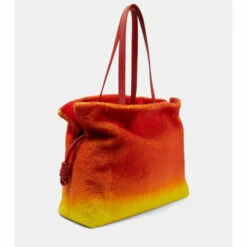 Loewe X Howl's Moving Castle Calcifer Flamenco Large Shearling Shoulder Bag -Loewe Shop unnamed file 3131