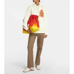 Loewe X Howl's Moving Castle Calcifer Flamenco Large Shearling Shoulder Bag -Loewe Shop unnamed file 3132
