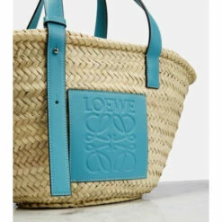 Loewe X Howl's Moving Castle Medium Leather-trimmed Basket Tote -Loewe Shop unnamed file 32