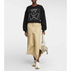 Loewe Embroidered Cotton Jersey Sweatshirt