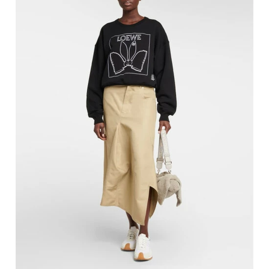Loewe Embroidered Cotton Jersey Sweatshirt 1 Loewe Embroidered Cotton Jersey Sweatshirt