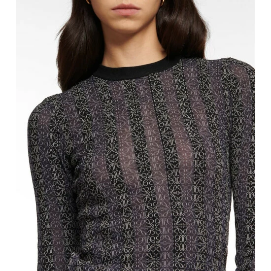 Loewe Anagram Jacquard Striped Top 4 Loewe Anagram Jacquard Striped Top - Image 4