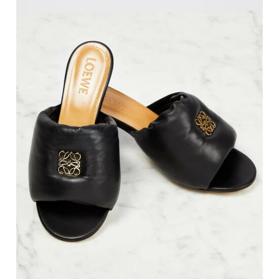 Loewe Anagram Padded Leather Mules 5 Loewe Anagram Padded Leather Mules - Image 5