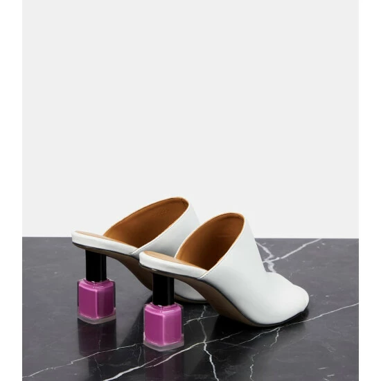 Loewe Nail Polish Leather Mules 2 Loewe Nail Polish Leather Mules - Image 2