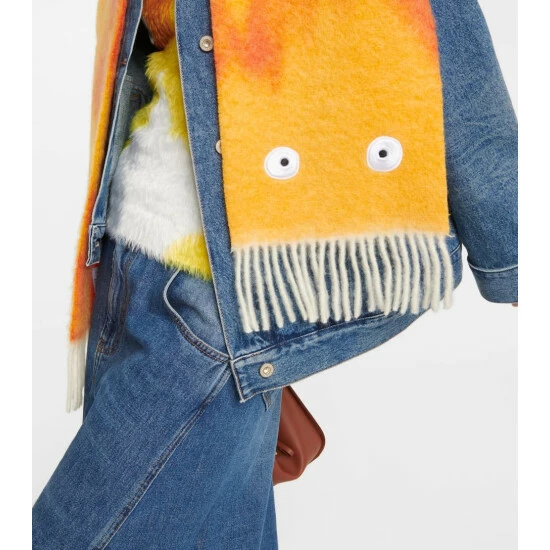 Loewe X Howl's Moving Castle Calcifer Wool And Mohair Scarf 2 Loewe X Howl's Moving Castle Calcifer Wool And Mohair Scarf - Image 2