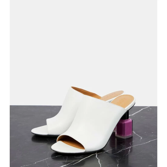 Loewe Nail Polish Leather Mules 4 Loewe Nail Polish Leather Mules - Image 4