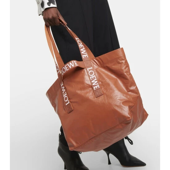 Loewe Logo Leather Shopper 1 Loewe Logo Leather Shopper