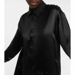 Loewe Silk Satin Shirt Dress -Loewe Shop unnamed file 424