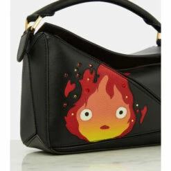 Loewe X Howl's Moving Castle Calcifer Puzzle Small Leather Shoulder Bag -Loewe Shop unnamed file 46