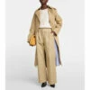 Loewe Pleated High-rise Cotton And Linen Pants
