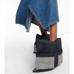 Loewe Leather And Denim Ankle Boots -Loewe Shop unnamed file 508