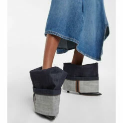 Loewe Leather And Denim Ankle Boots -Loewe Shop unnamed file 511