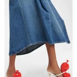Loewe Asymmetric Denim Midi Skirt -Loewe Shop unnamed file 515