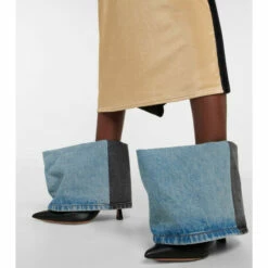 Loewe Denim And Leather Ankle Boots -Loewe Shop unnamed file 548