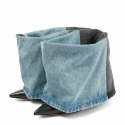 Loewe Denim And Leather Ankle Boots -Loewe Shop unnamed file 549