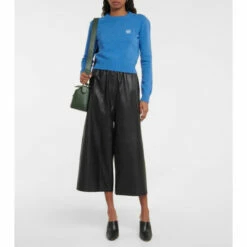 Loewe Anagram Cropped Wool Sweater