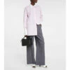 Loewe Striped Wide-leg Wool-blend Pants