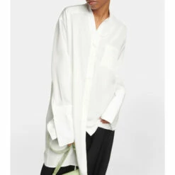 Loewe Anagram Asymmetric Silk Shirt -Loewe Shop unnamed file 660